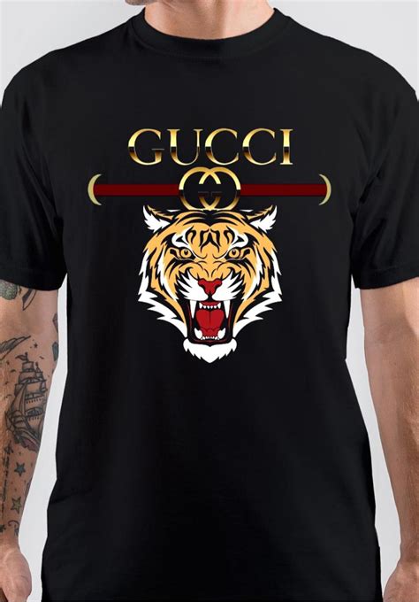 gucci tiger shirt black